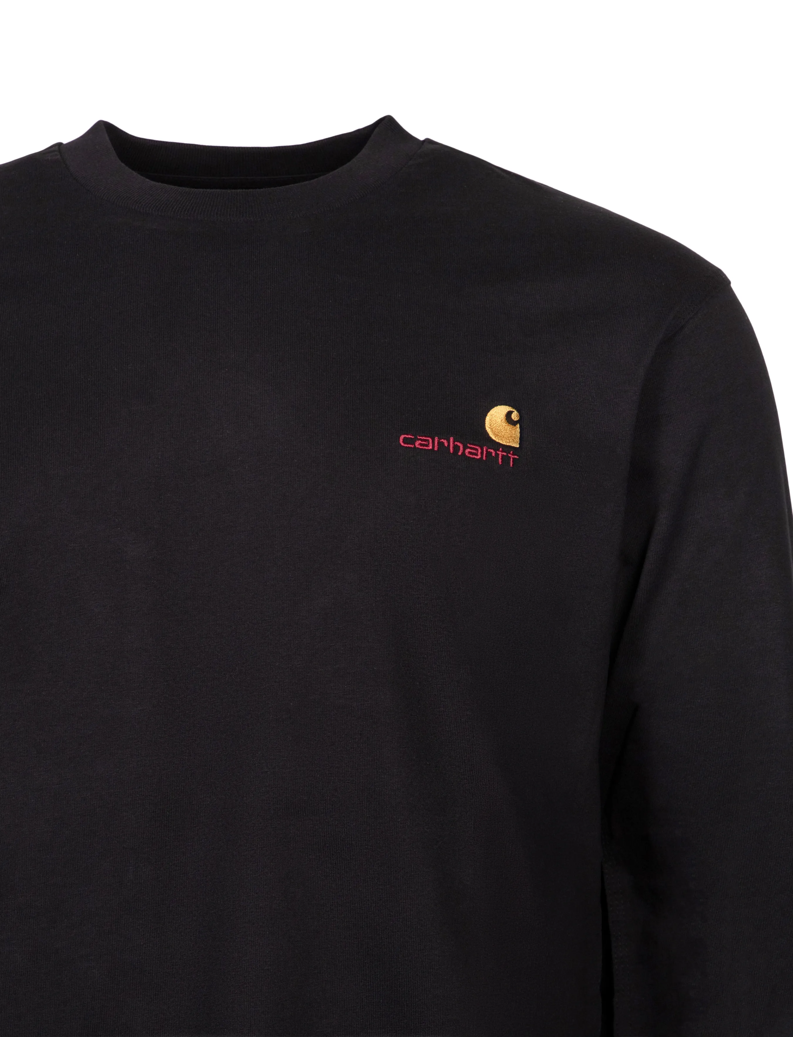 Carhartt WIP - L S American Script T Shirt - langärmelige t-shirts - black - 2