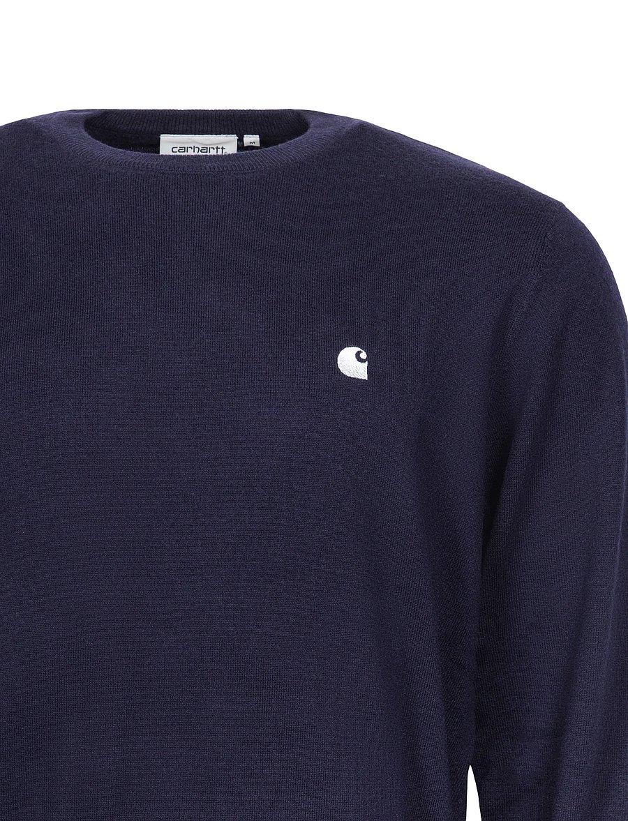 Carhartt WIP - Madison Sweater - round necks - navy - 2