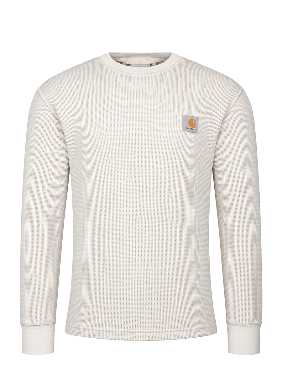Carhartt WIP - L S Vista Waffle T Shirt - langärmelige t-shirts - cream - 0