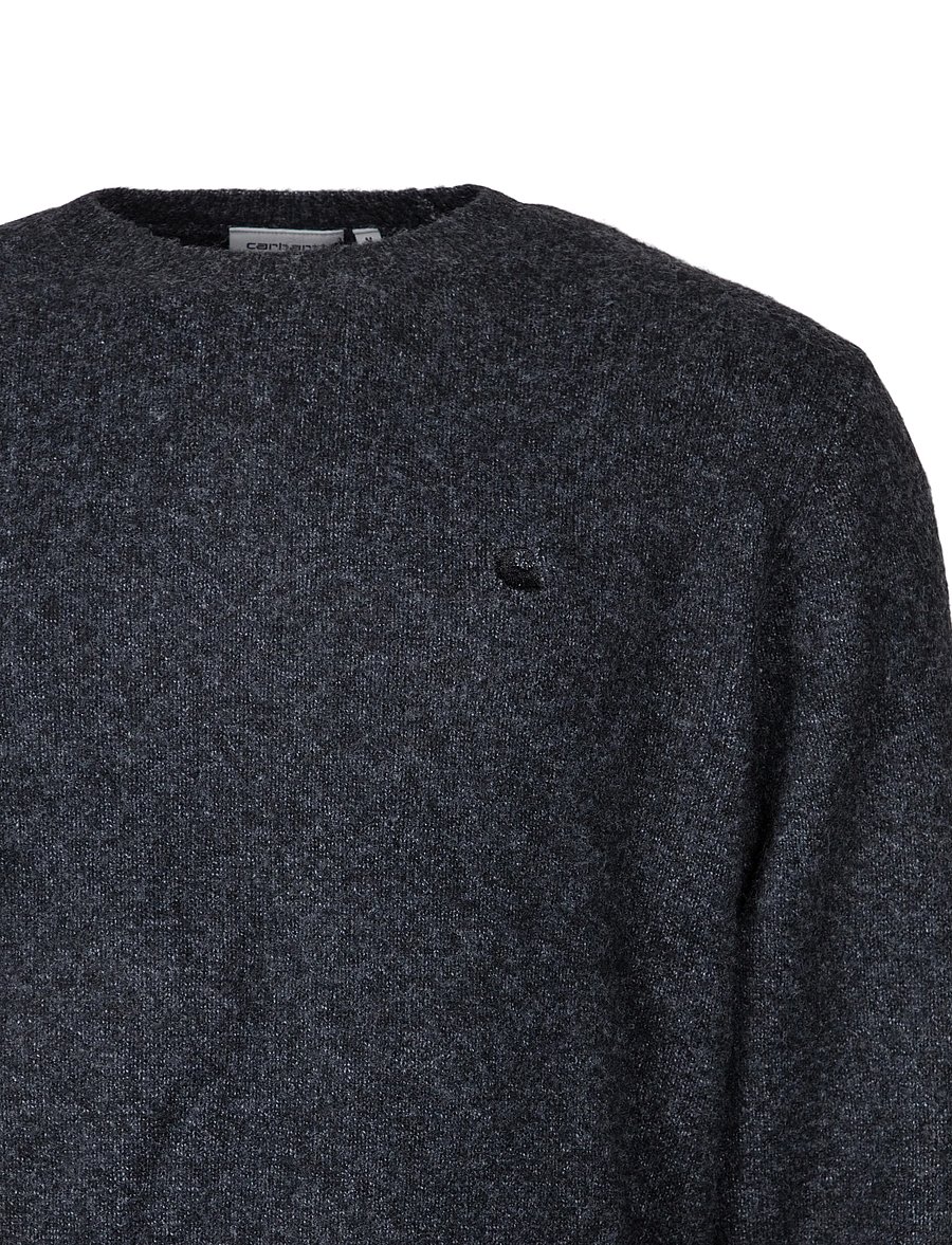 Carhartt WIP - Curtis Sweater - rundhalsad - black - 2