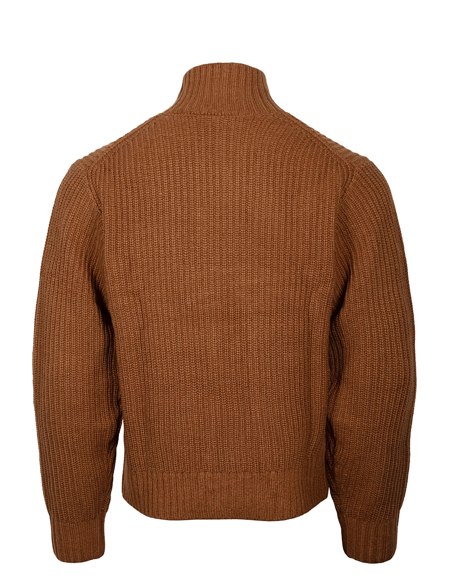Carhartt WIP - Detroit Half Zip Sweater - half zip-tröjor - brown - 1