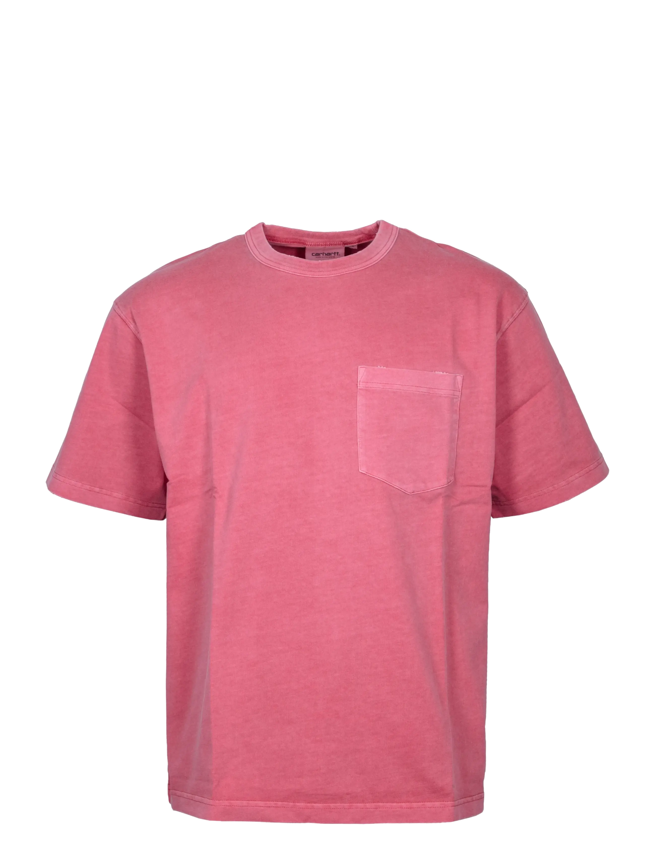 Carhartt WIP Torion Pocket T-Shirt, Mænd, Lomme T-Shirt, Pink, Str: M