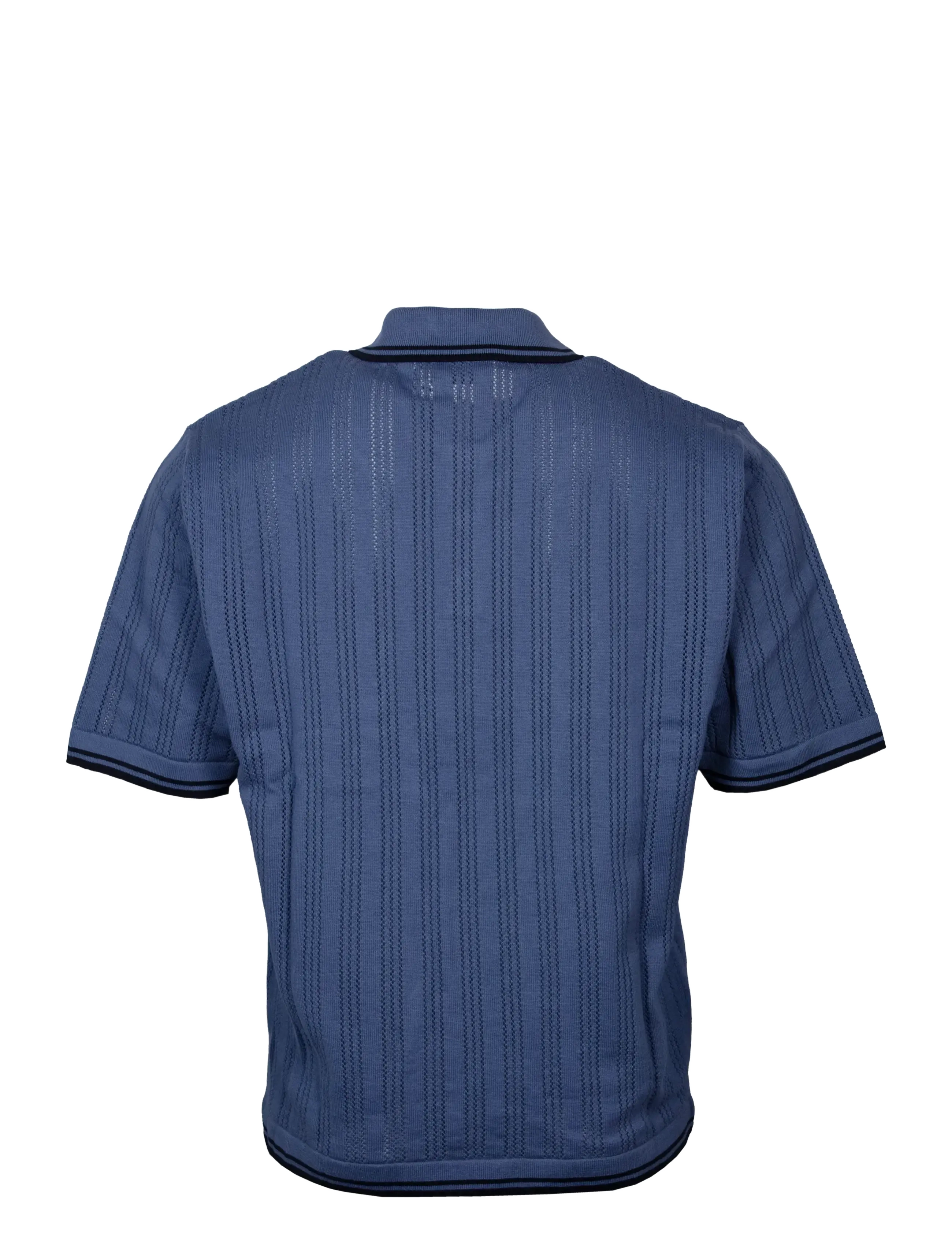 Carhartt WIP - Ramsey Knit Polo shirt - blue - 1