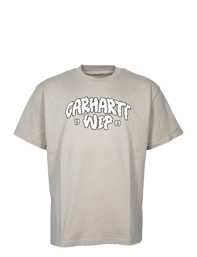 Carhartt WIP - WIP Cloud Script T-shirt - kortærmede t-shirts - beige - 0