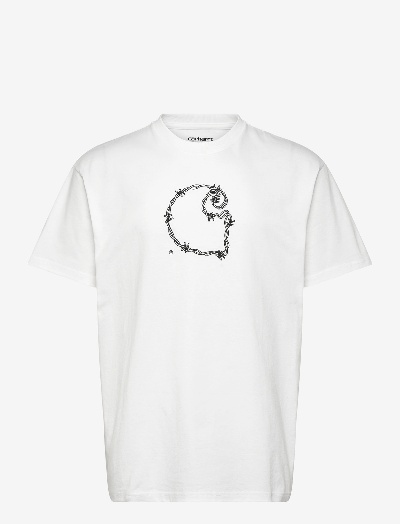 Carhartt WIP - WIP Barbwire C T-Shirt - lyhythihaiset - white - 0