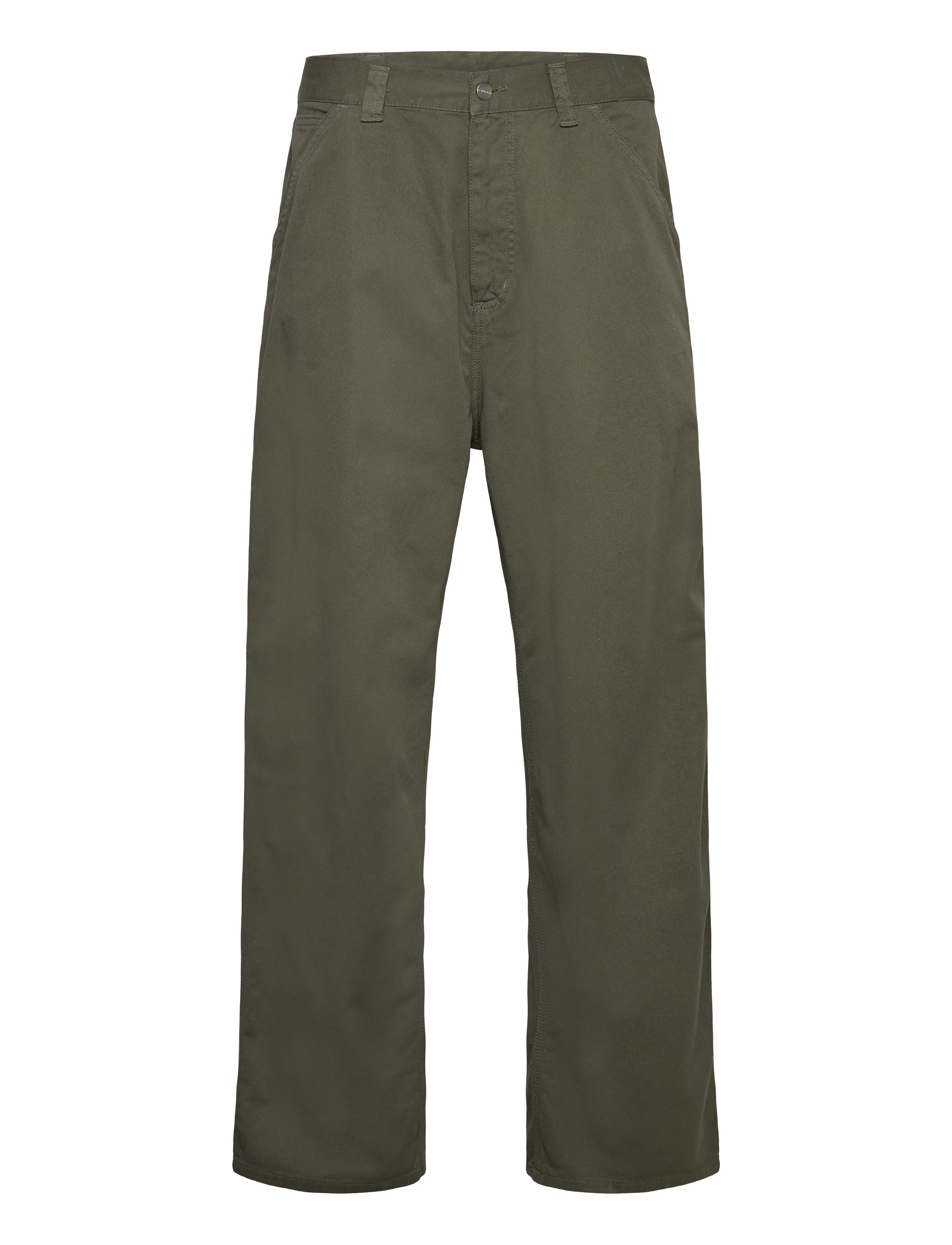Carhartt WIP Single Knee Pant, Mænd, Enkelt Knæ Bukser, Kakigrøn, Str: XL