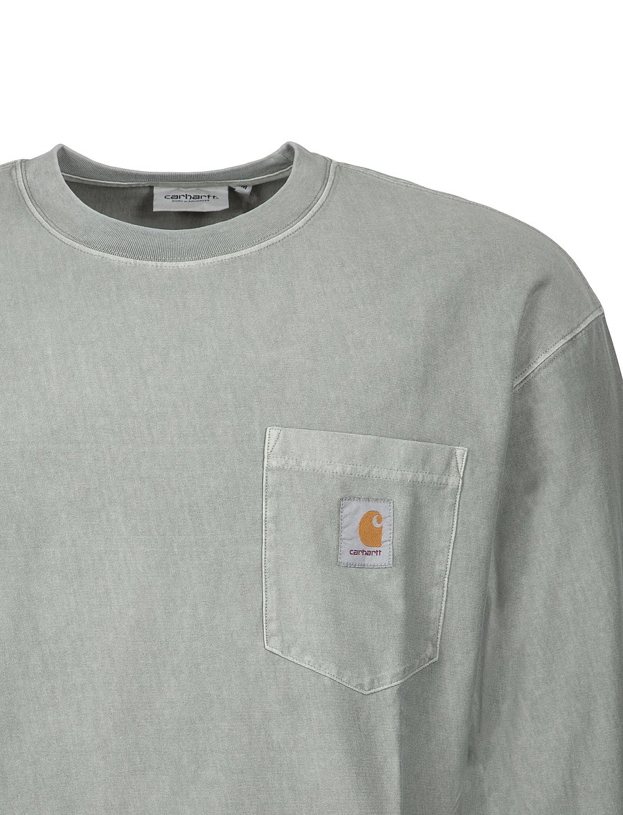Carhartt WIP - L S Loose Pocket T Shirt - langärmelige t-shirts - green - 2