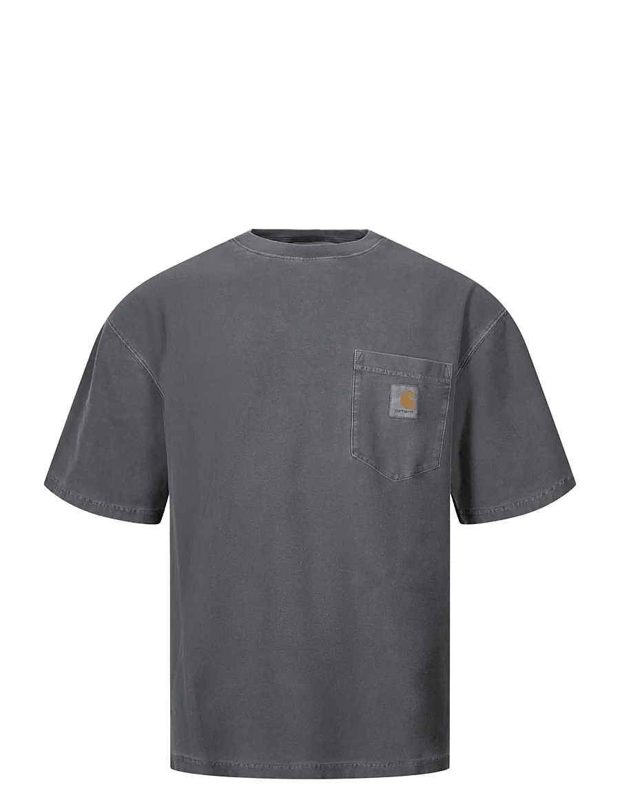 Carhartt WIP - S S Loose Pocket T Shirt - kurzärmelige t-shirts - grey - 0