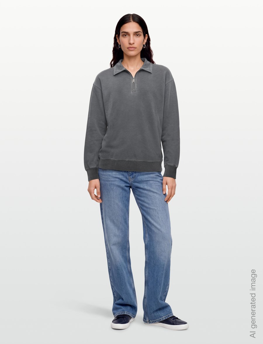 Carhartt WIP - Harper Polo Sweatshirt - langärmelig - black - 4