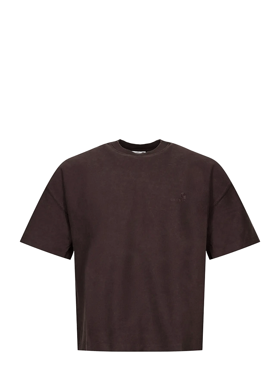 Carhartt WIP - S S Lambert T Shirt - kortärmade t-shirts - brown - 0