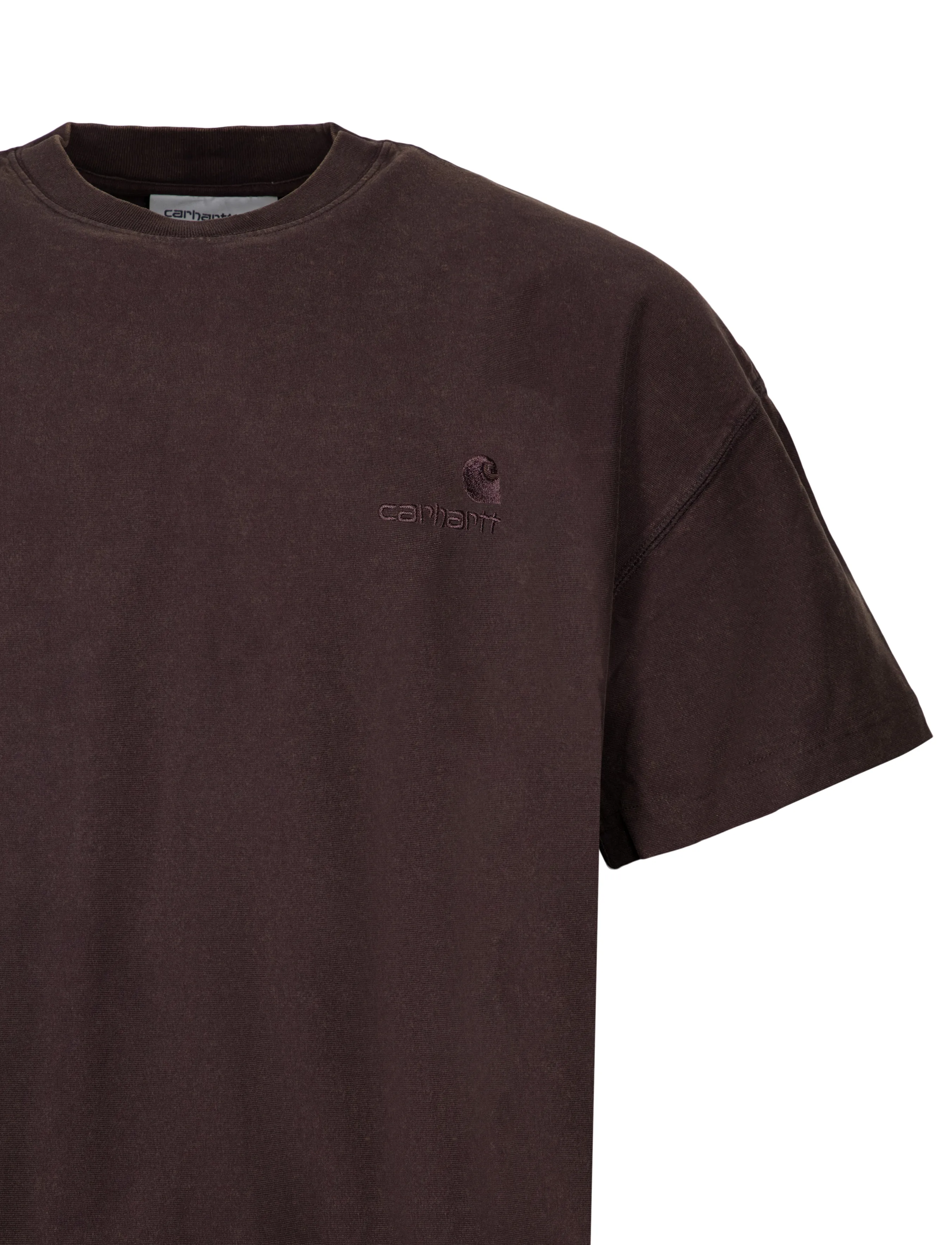 Carhartt WIP - S S Lambert T Shirt - kortärmade t-shirts - brown - 2