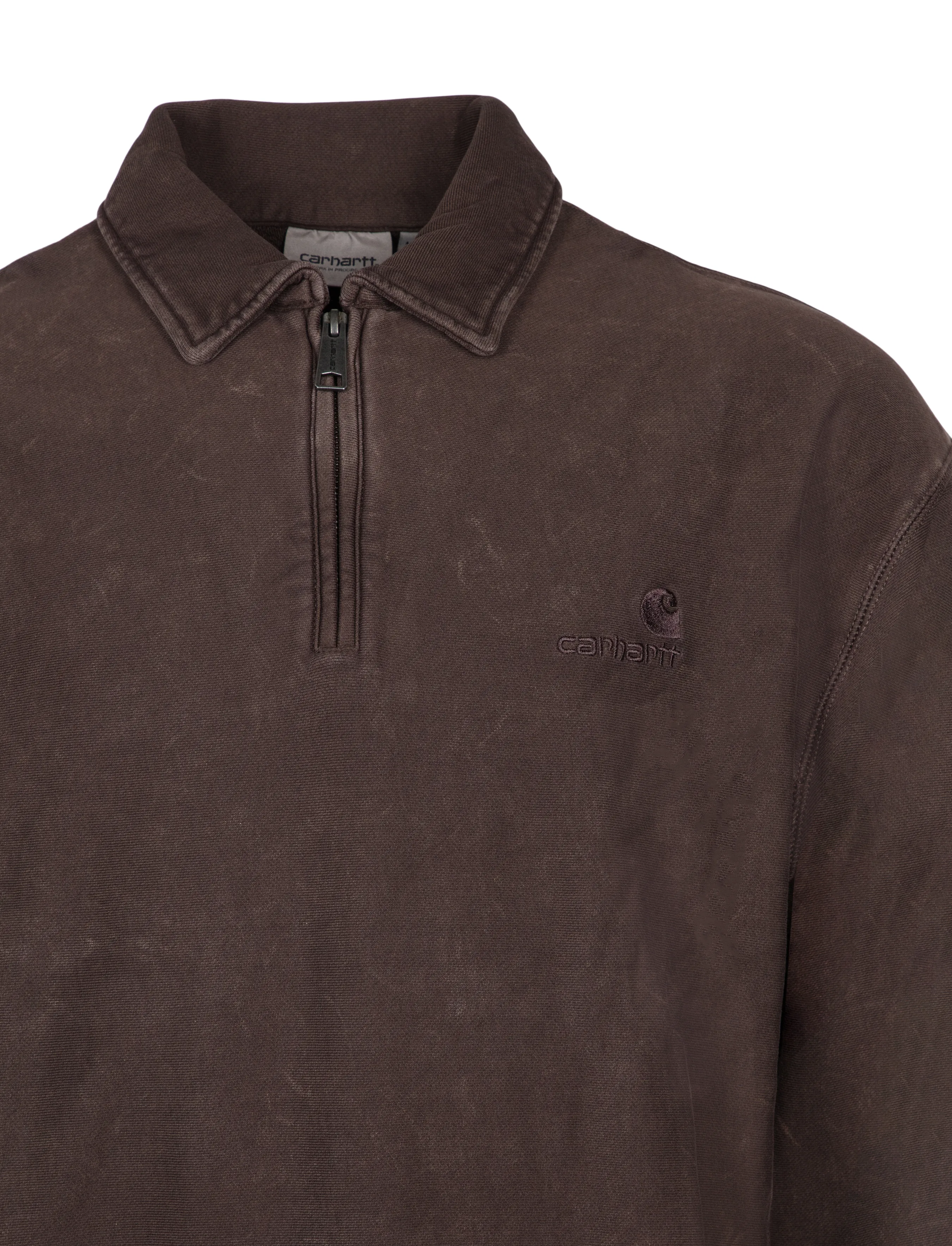 Carhartt WIP - Lambert Polo Sweatshirt - sweatshirts - brown - 2