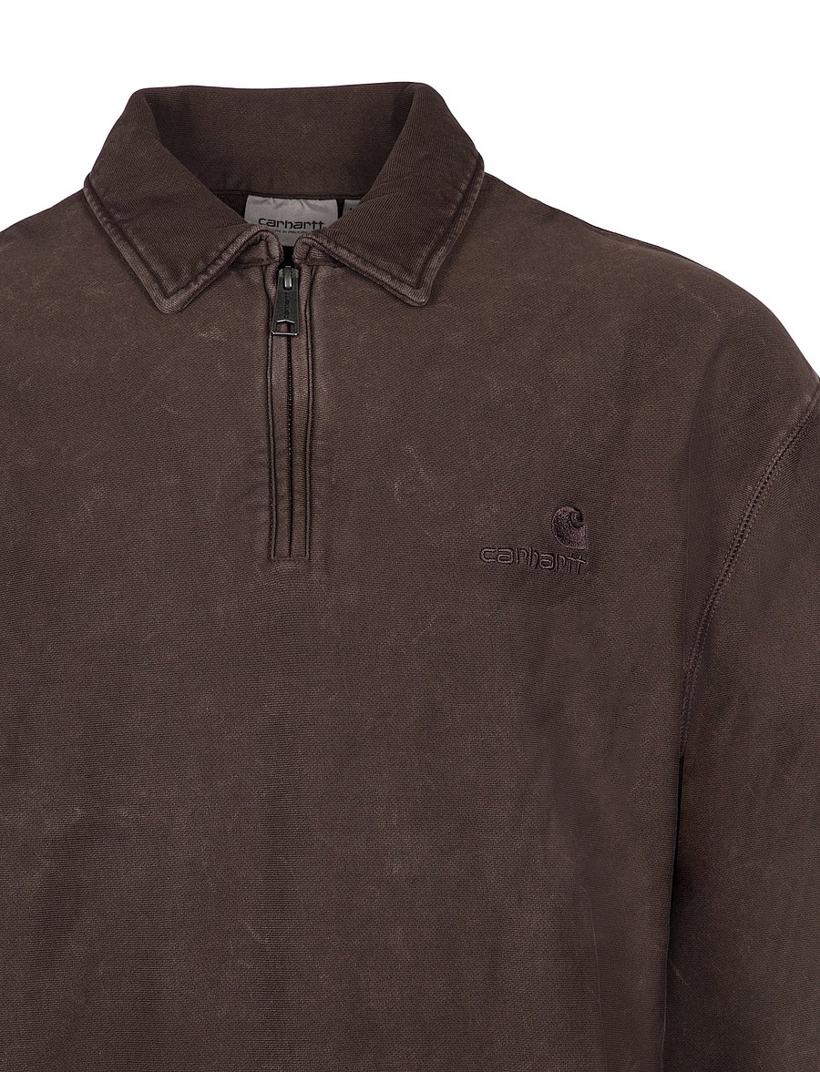 Carhartt WIP - Lambert Polo Sweatshirt - sweatshirts - brown - 2