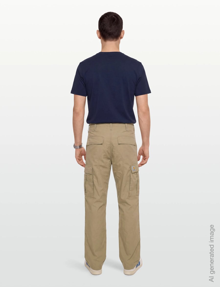 Carhartt WIP - Regular Cargo Pant Columbia - cargobyxor - leather rinsed - 4