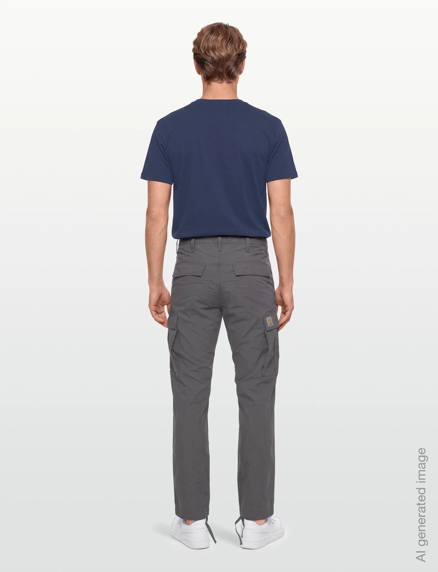 Carhartt WIP - Regular Cargo Pant Columbia - cargo-püksid - rhino rinsed - 4