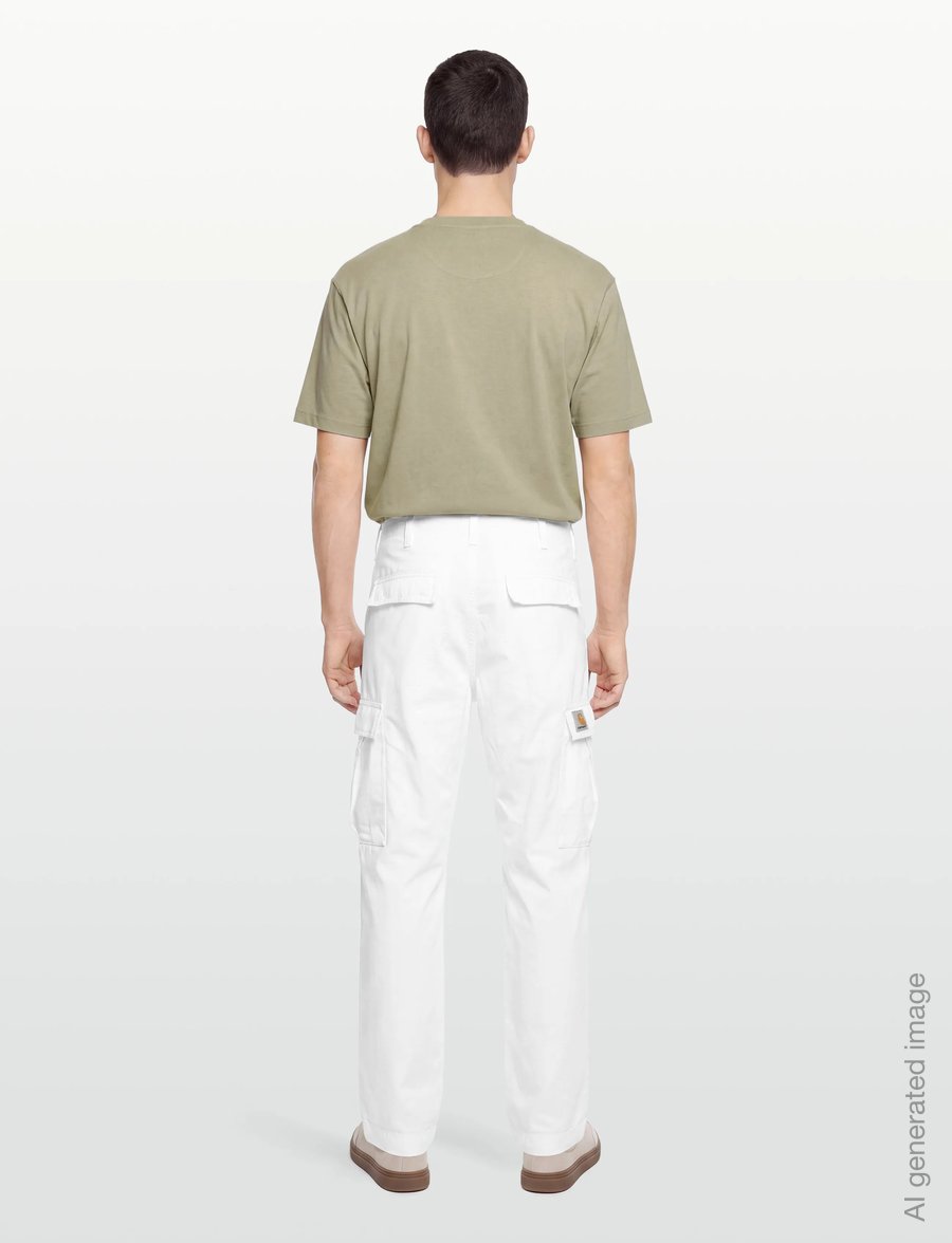Carhartt WIP - Regular Cargo Pant Columbia - cargo-püksid - white rinsed - 4