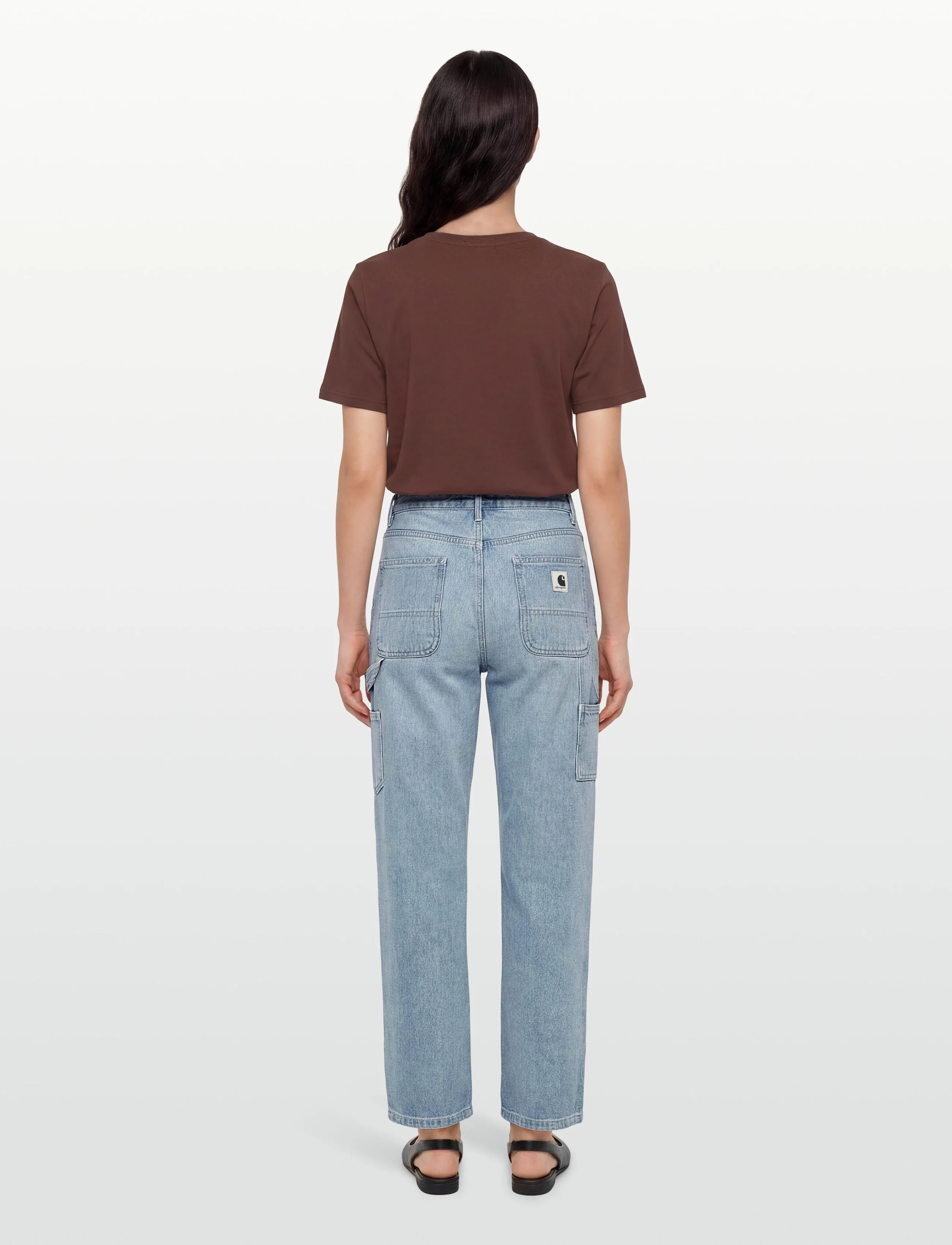 Carhartt WIP - W' Pierce Pant Maverick - bukser & jeans - blue light stone - 4