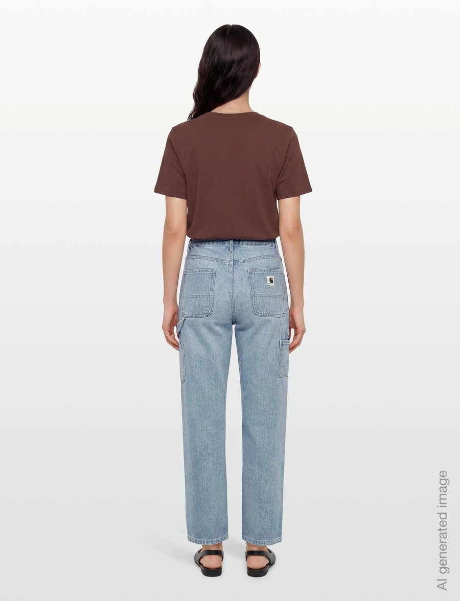Carhartt WIP - W' Pierce Pant Maverick - raka jeans - blue light stone - 4