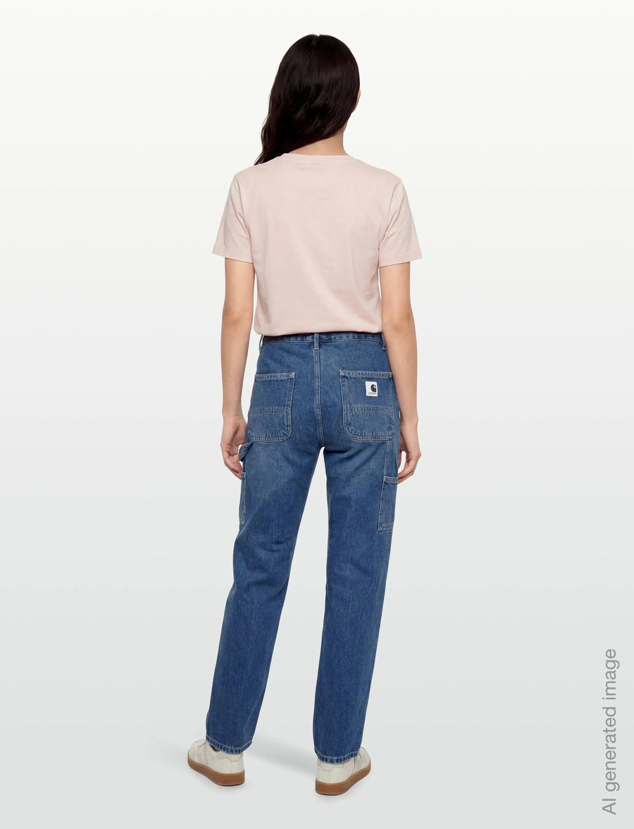 Carhartt WIP - W' Pierce Pant Maverick - raka jeans - blue stone wash - 4