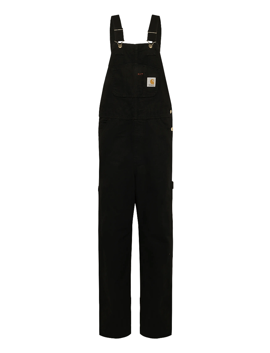 Carhartt WIP - Bib Overall Dearborn - loose jeans - black rinsed - 1