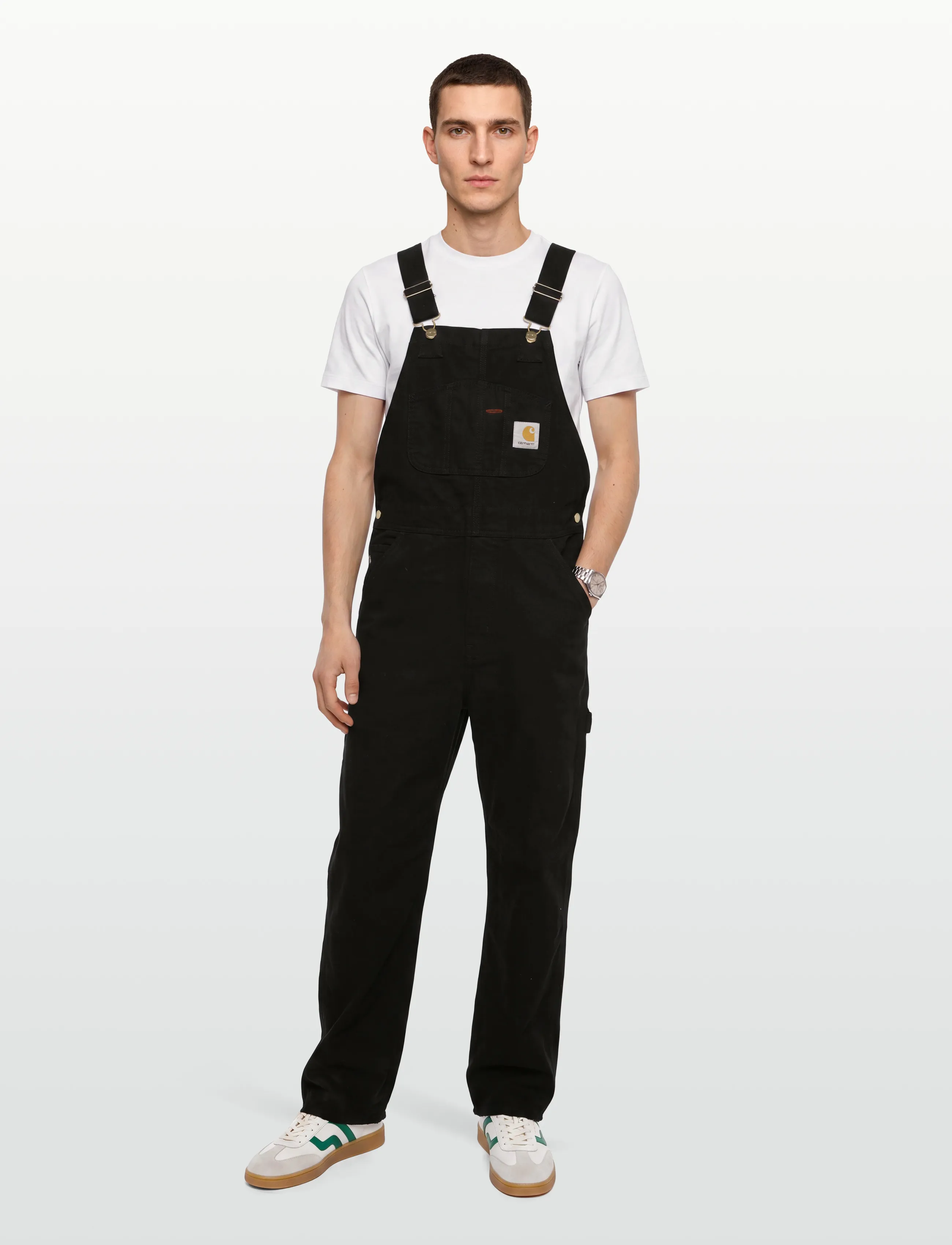 Carhartt WIP - Bib Overall Dearborn - hosen & jeans - black rinsed - 0
