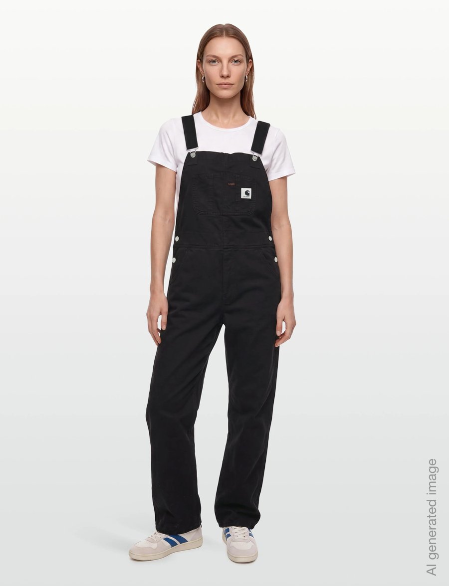 Carhartt WIP - W' Bib Overall Straight Newcomb - jumpsuits - black - 0