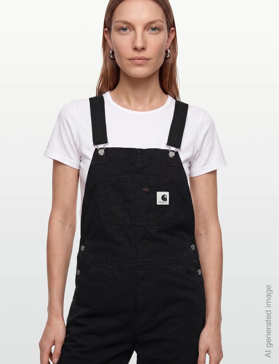 Carhartt WIP - W' Bib Overall Straight Newcomb - jumpsuits - black - 3