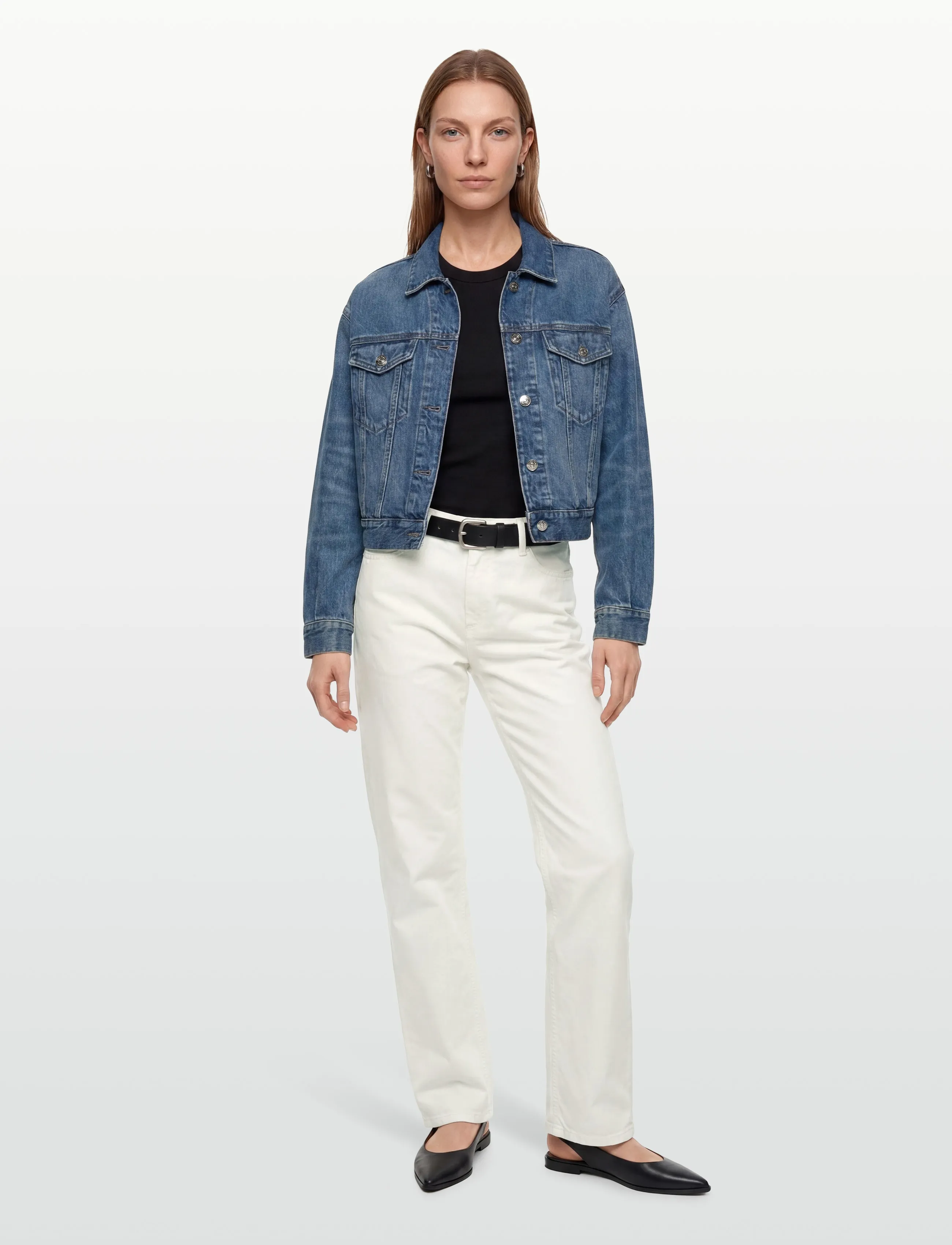 Carhartt WIP - W' Pierce Pant Straight Newcomb - bukser & jeans - off-white rinsed - 0