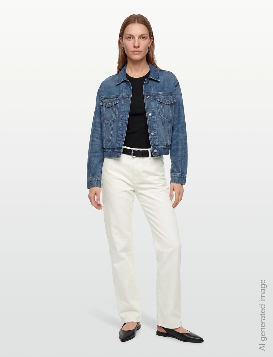 Carhartt WIP - W' Pierce Pant Straight Newcomb - raka jeans - off-white rinsed - 0