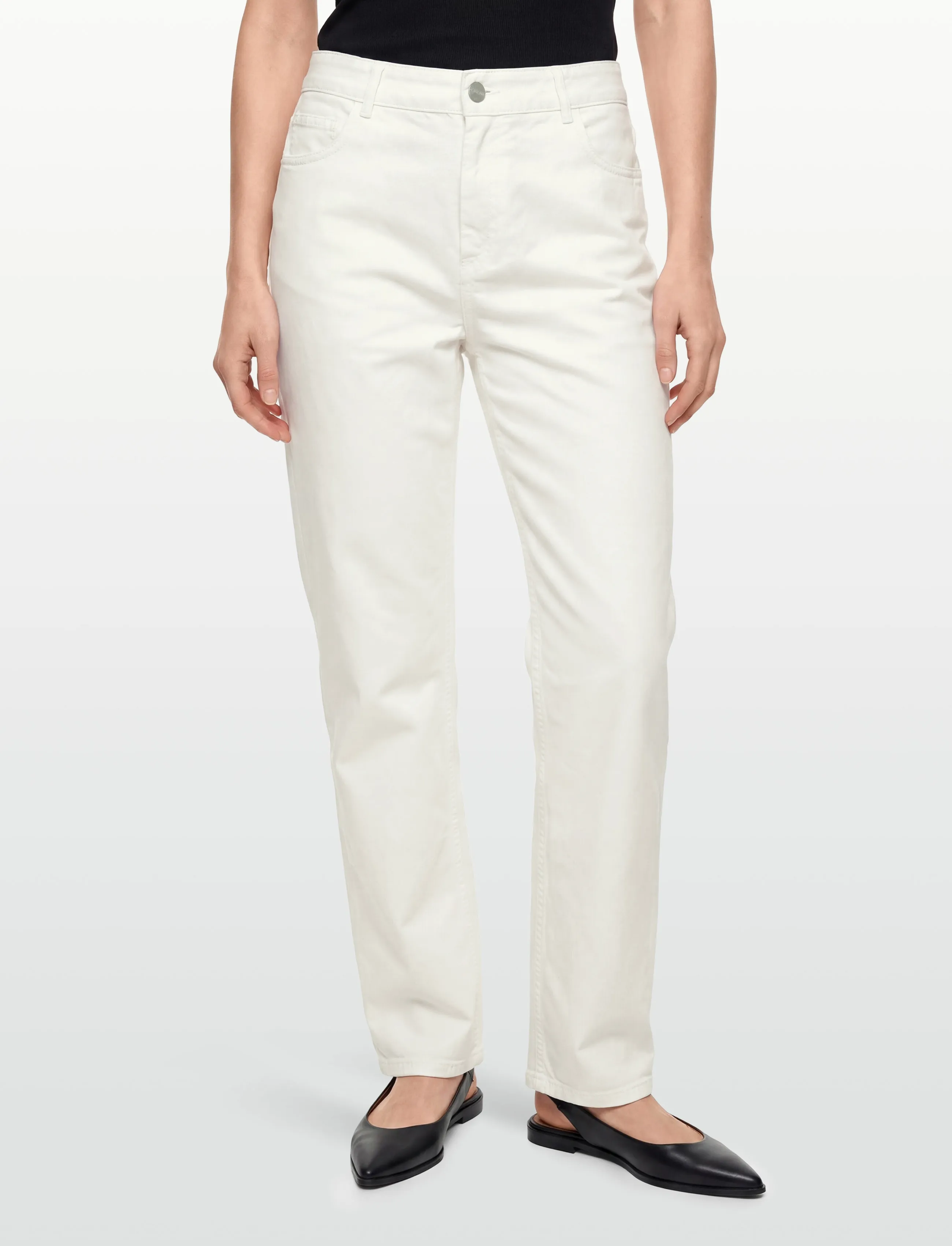 Carhartt WIP - W' Pierce Pant Straight Newcomb - bukser & jeans - off-white rinsed - 3