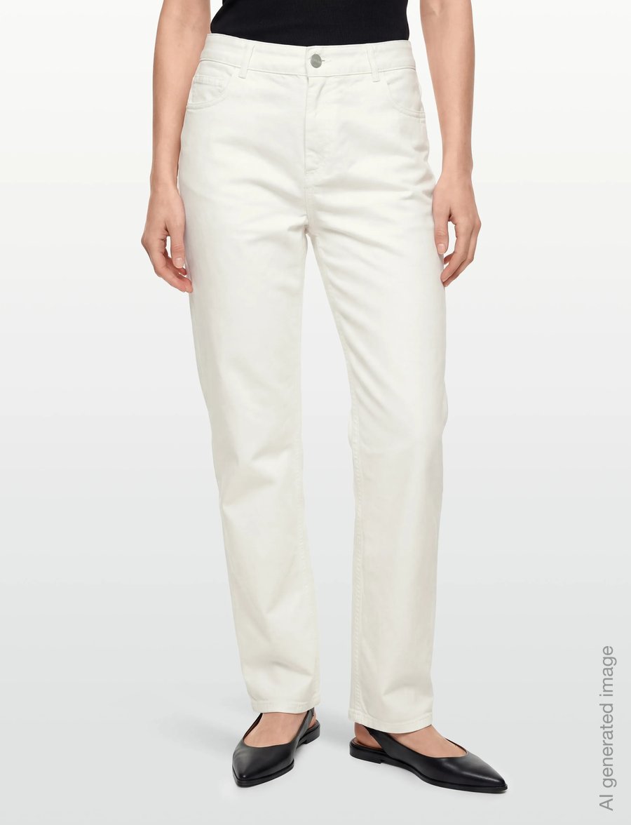 Carhartt WIP - W' Pierce Pant Straight Newcomb - raka jeans - off-white rinsed - 3