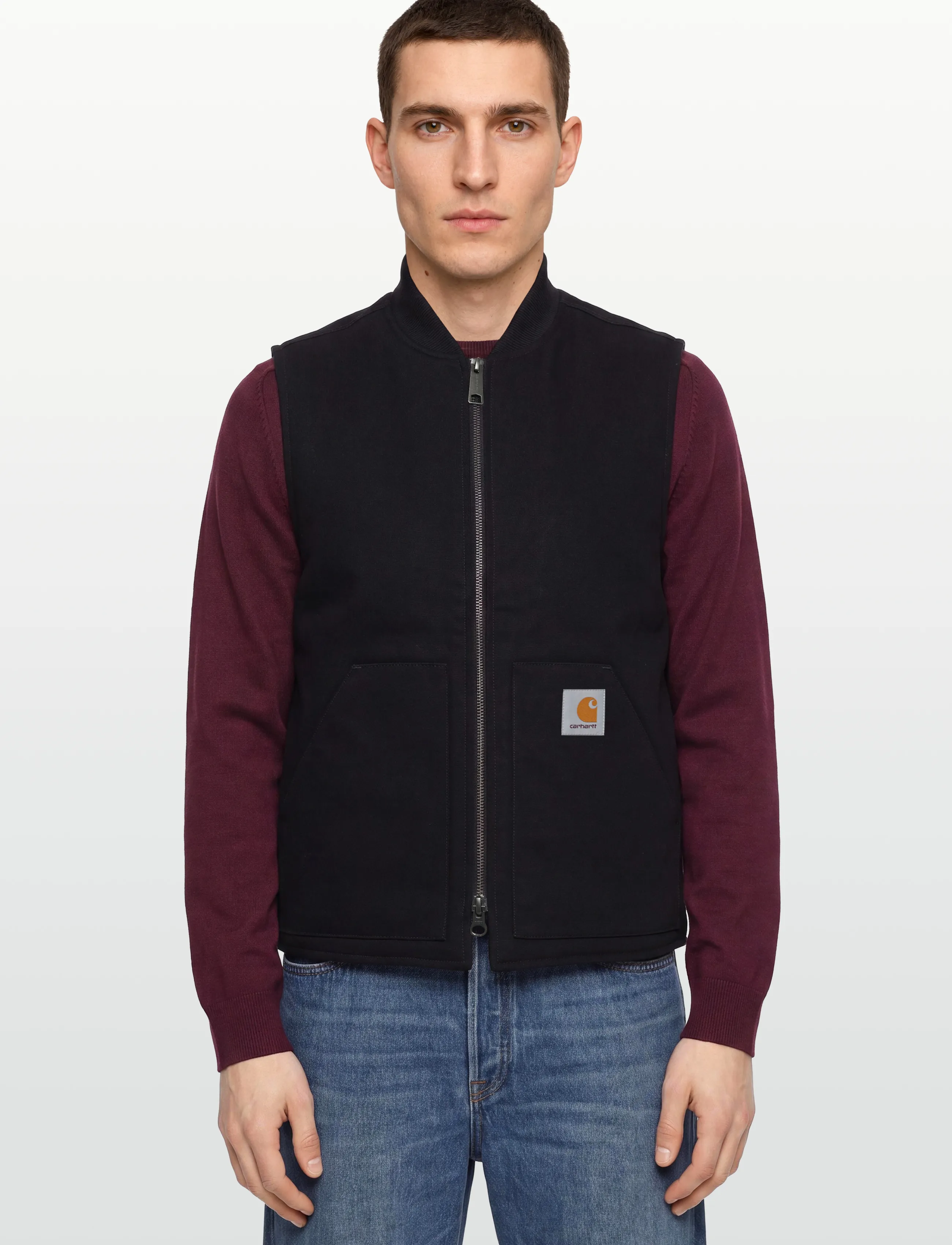 Carhartt WIP - Classic Vest - efterårstøj - black rigid - 3