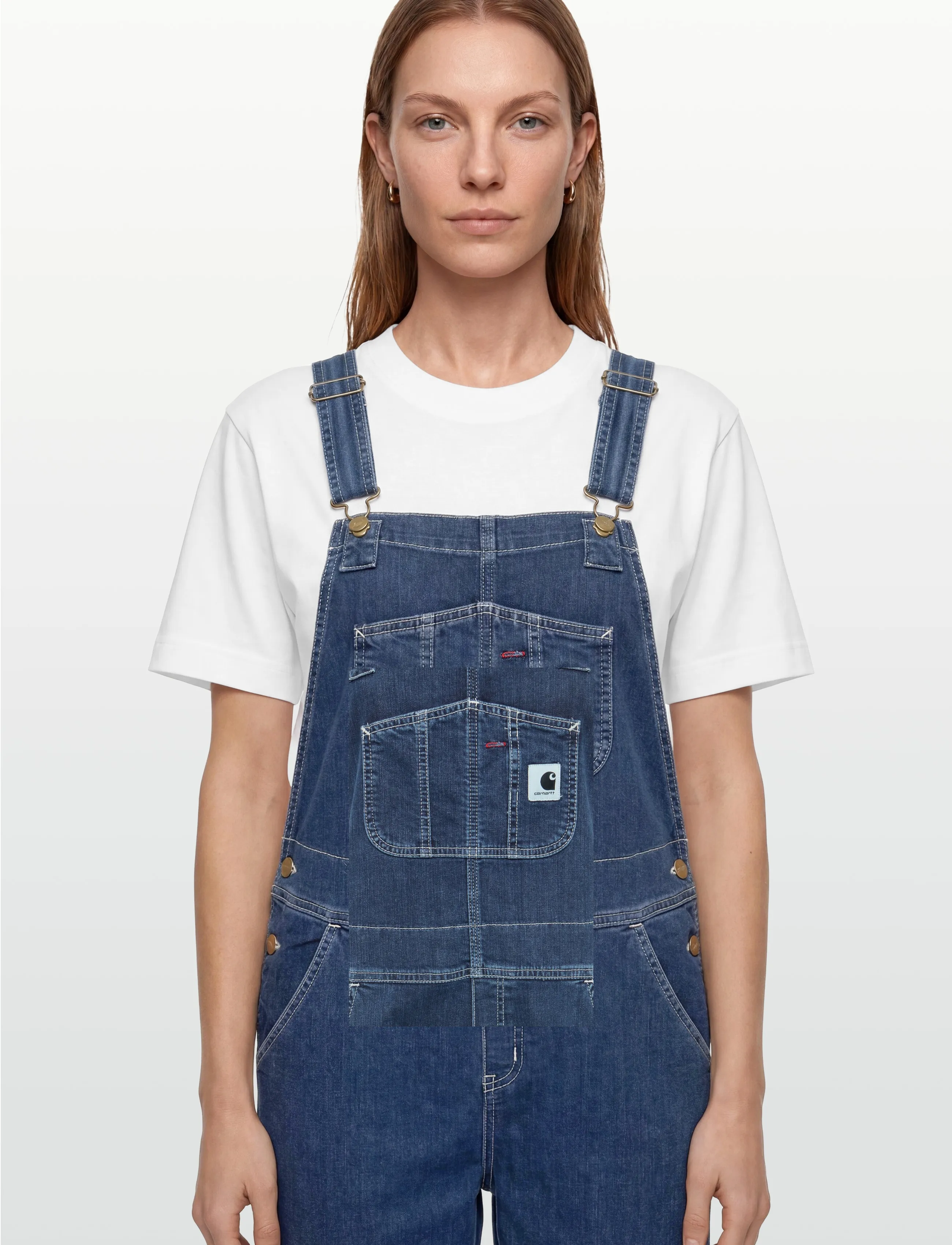 Carhartt WIP - W' Bib Overall Gallatin - bukser & jeans - blue stone washed - 3