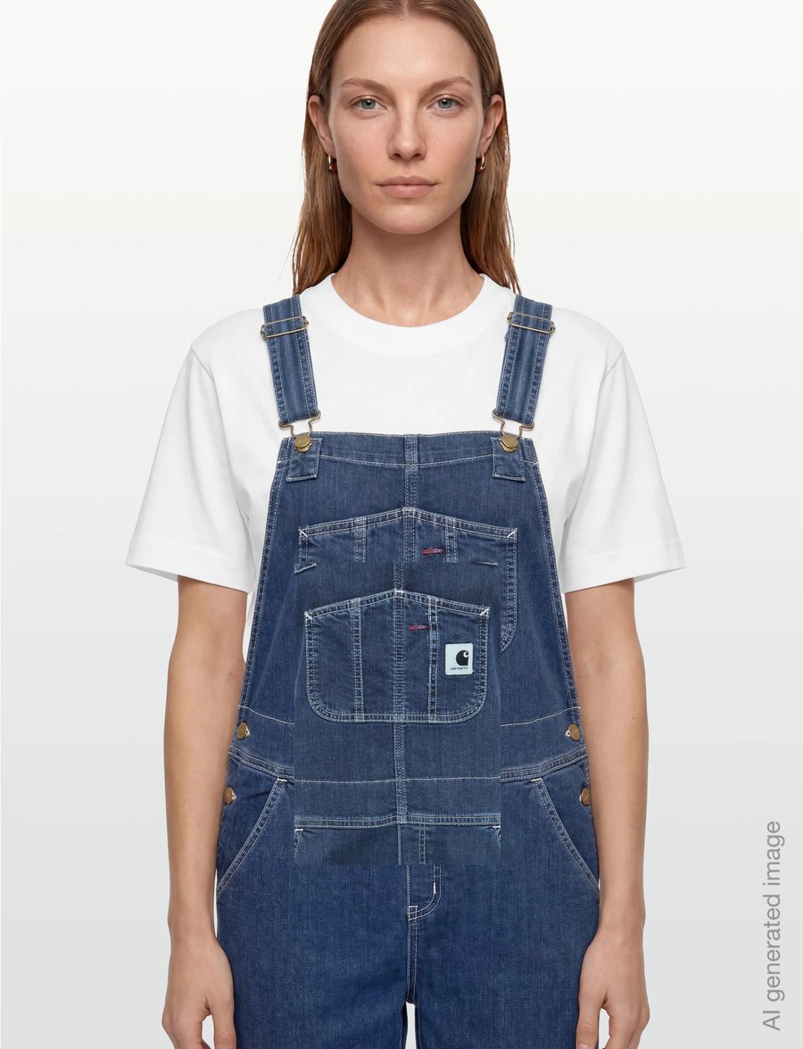 Carhartt WIP - W' Bib Overall Gallatin - gerade jeans - blue stone washed - 3