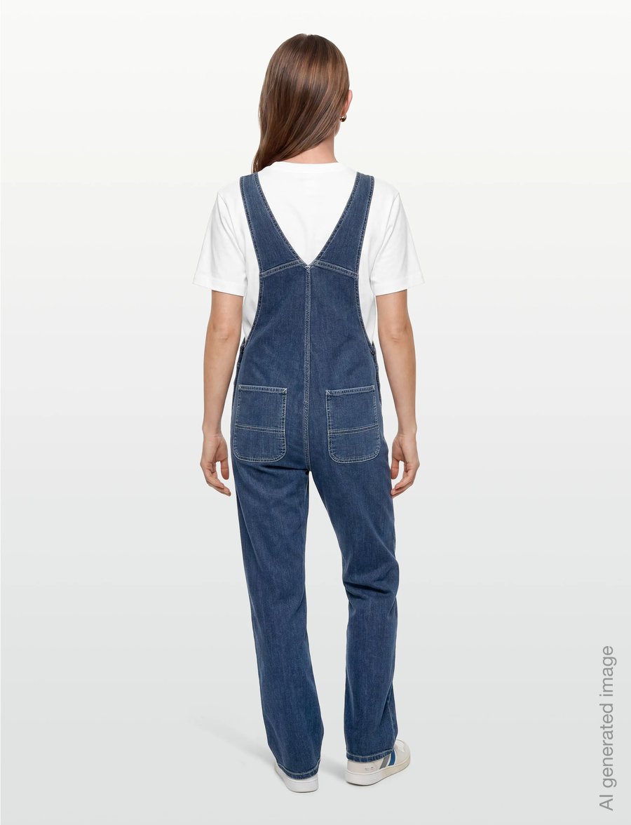 Carhartt WIP - W' Bib Overall Gallatin - gerade jeans - blue stone washed - 4