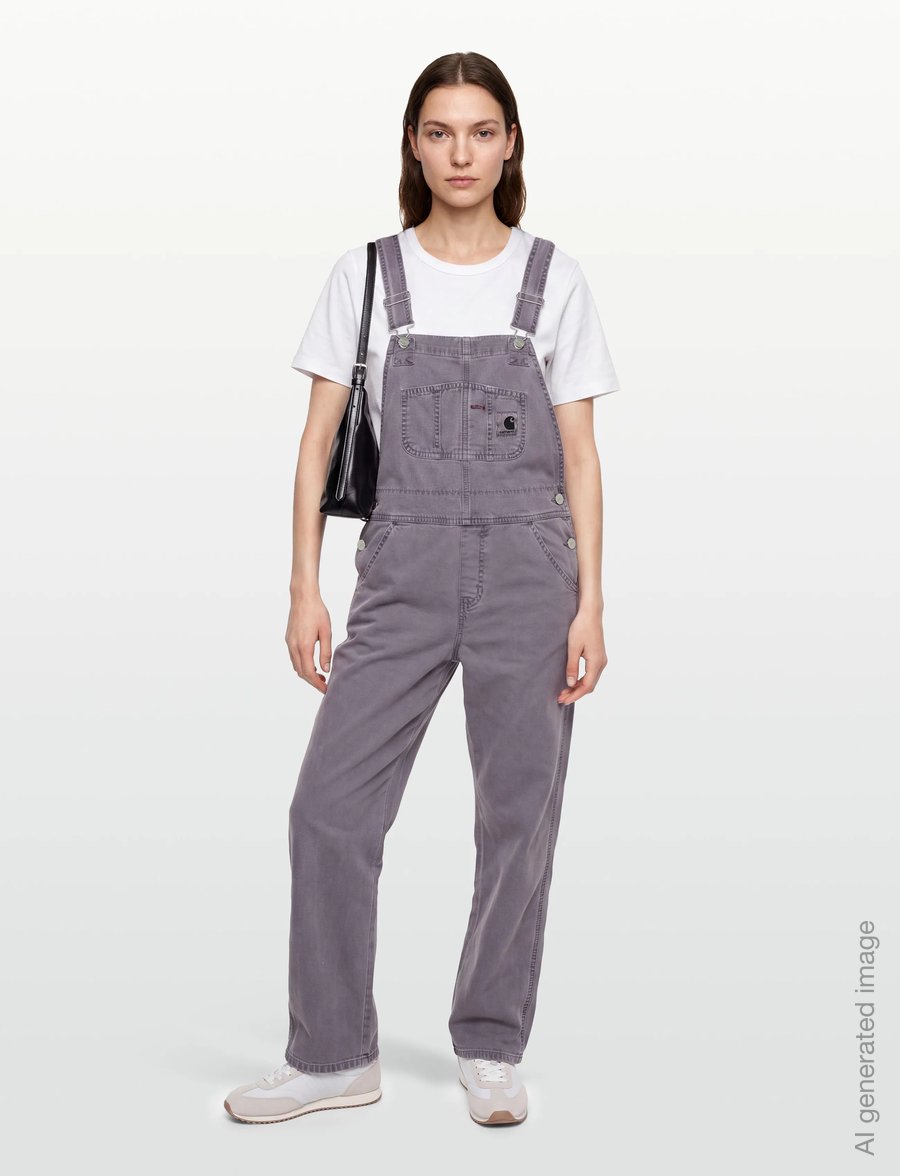 Carhartt WIP - W' Bib Overall Straight Hudson - jumpsuits - razzmic faded - 0