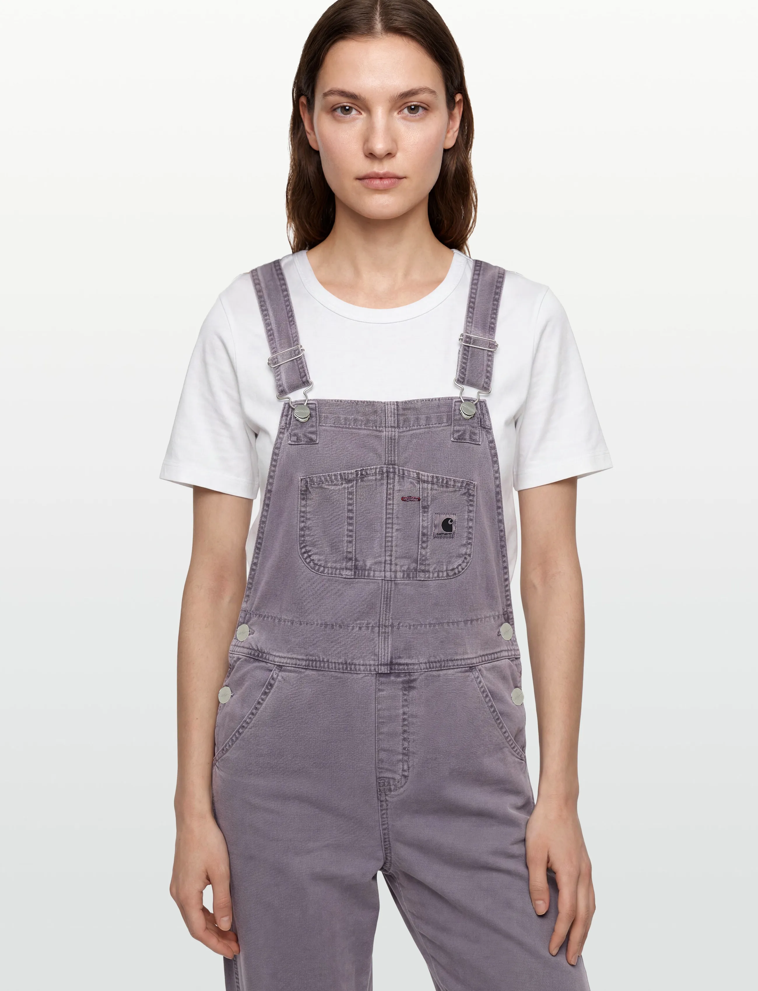 Carhartt WIP - W' Bib Overall Straight Hudson - jumpsuits - razzmic faded - 3
