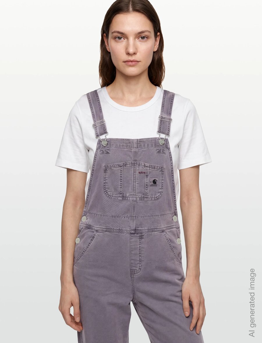 Carhartt WIP - W' Bib Overall Straight Hudson - jumpsuits - razzmic faded - 3