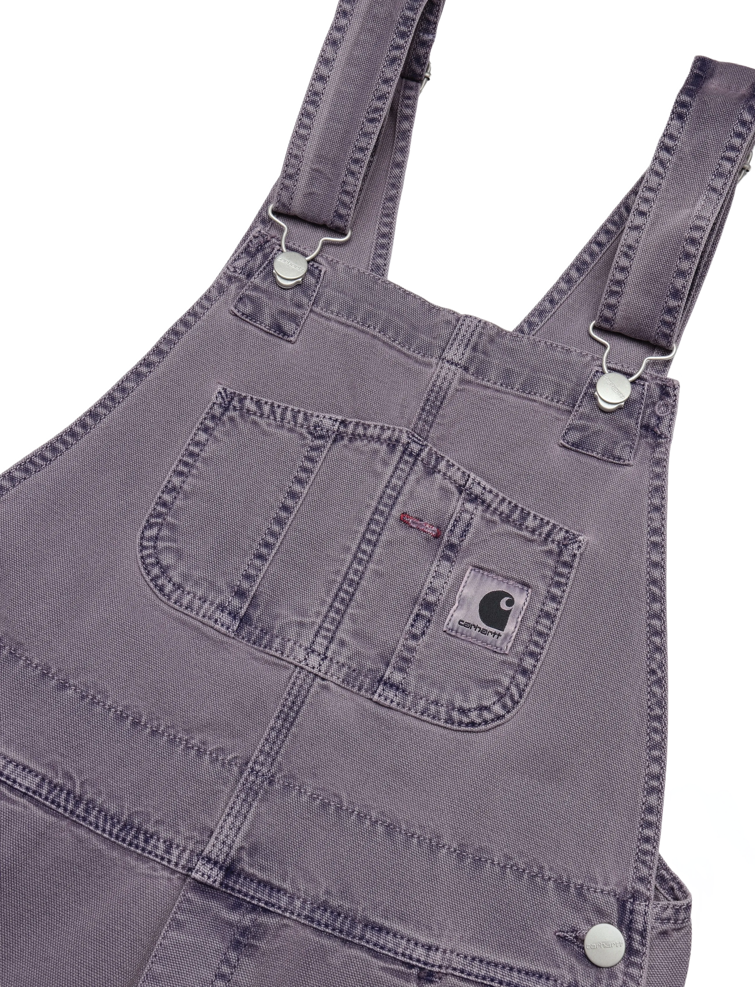 Carhartt WIP - W' Bib Overall Straight Hudson - jumpsuits - razzmic faded - 5
