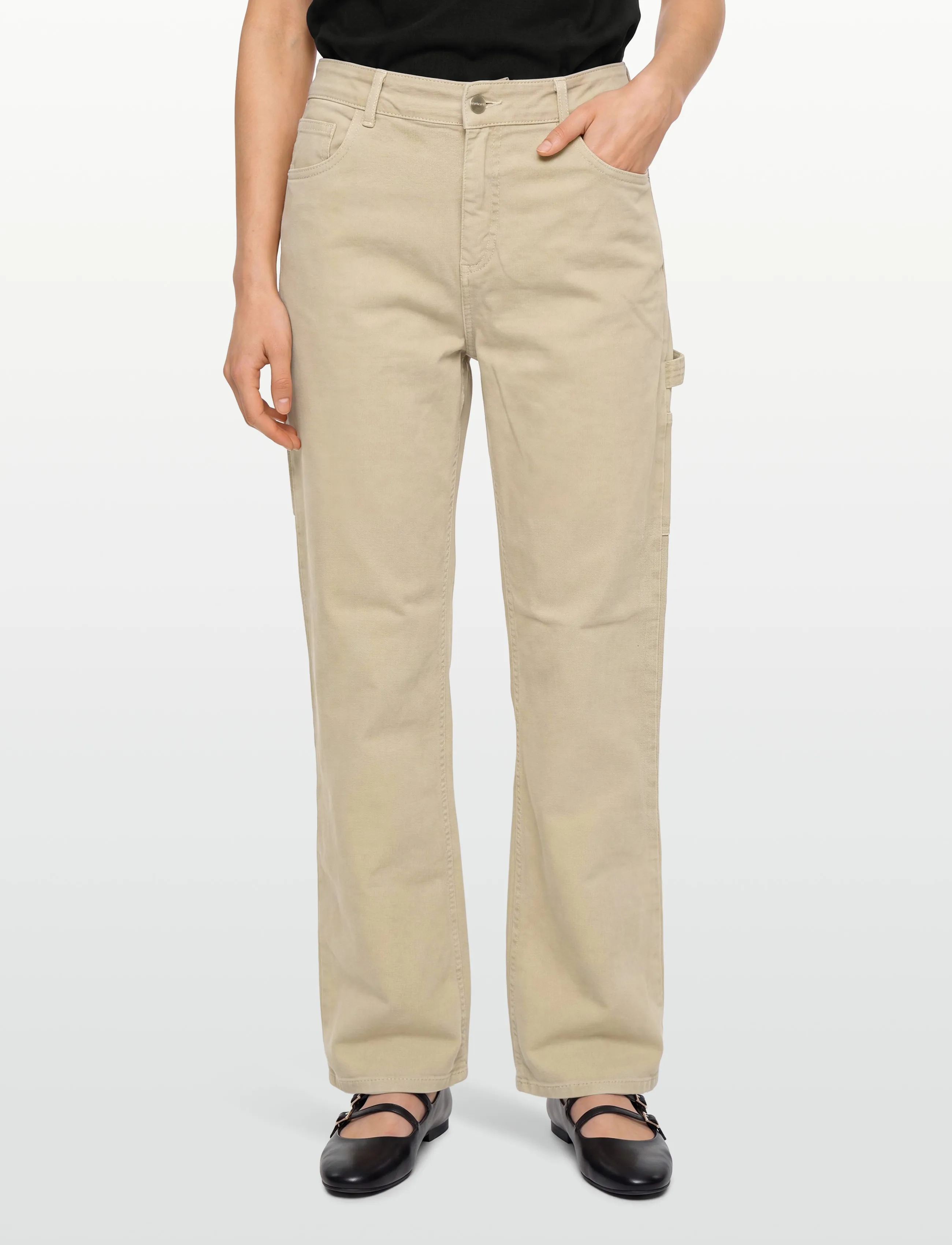 Carhartt WIP - W' Pierce Pant Straight Hudson - sirge säärega teksad - dusty h brown faded - 3