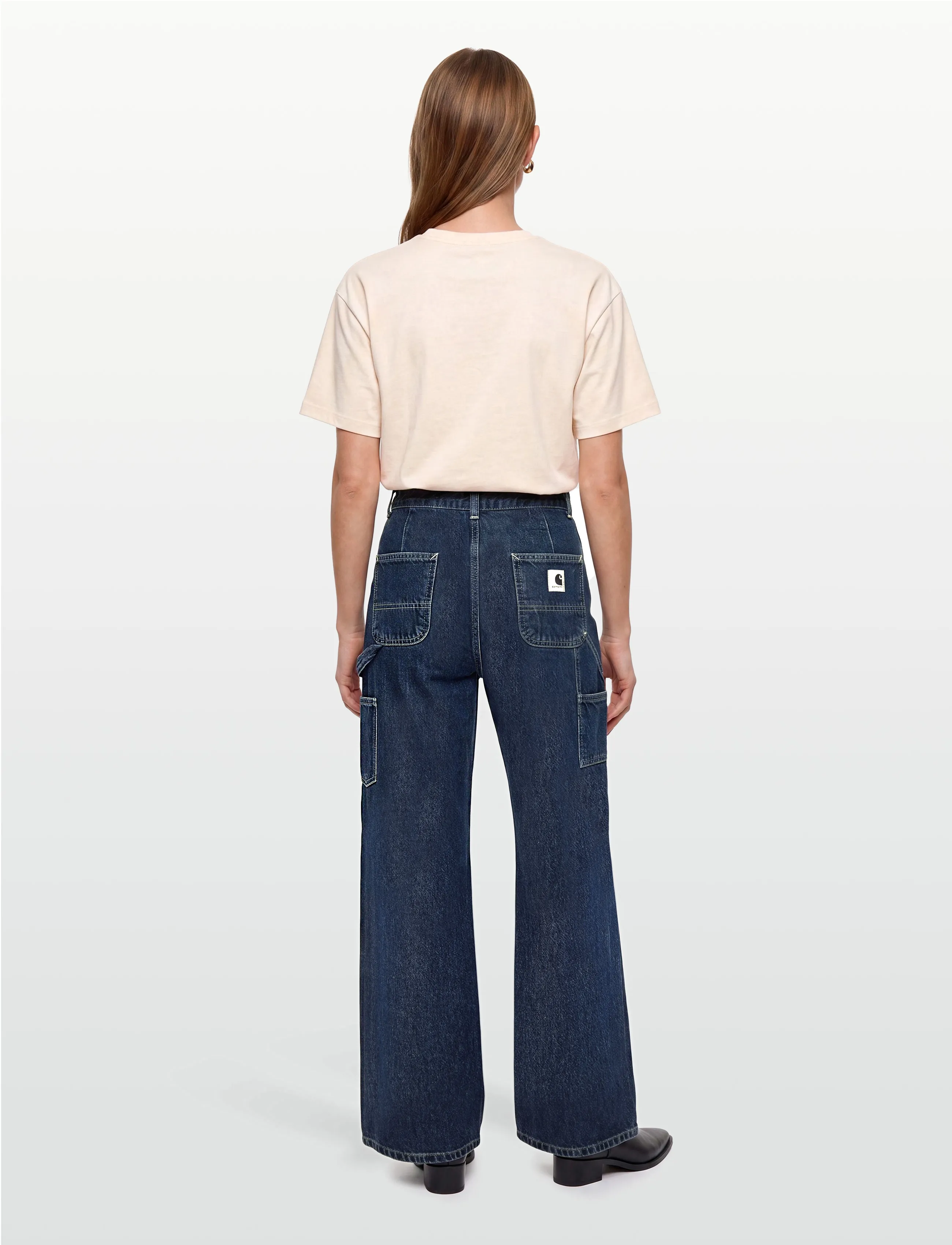 Carhartt WIP - W' Jens Pant - laia säärega teksad - blue stone washed - 4