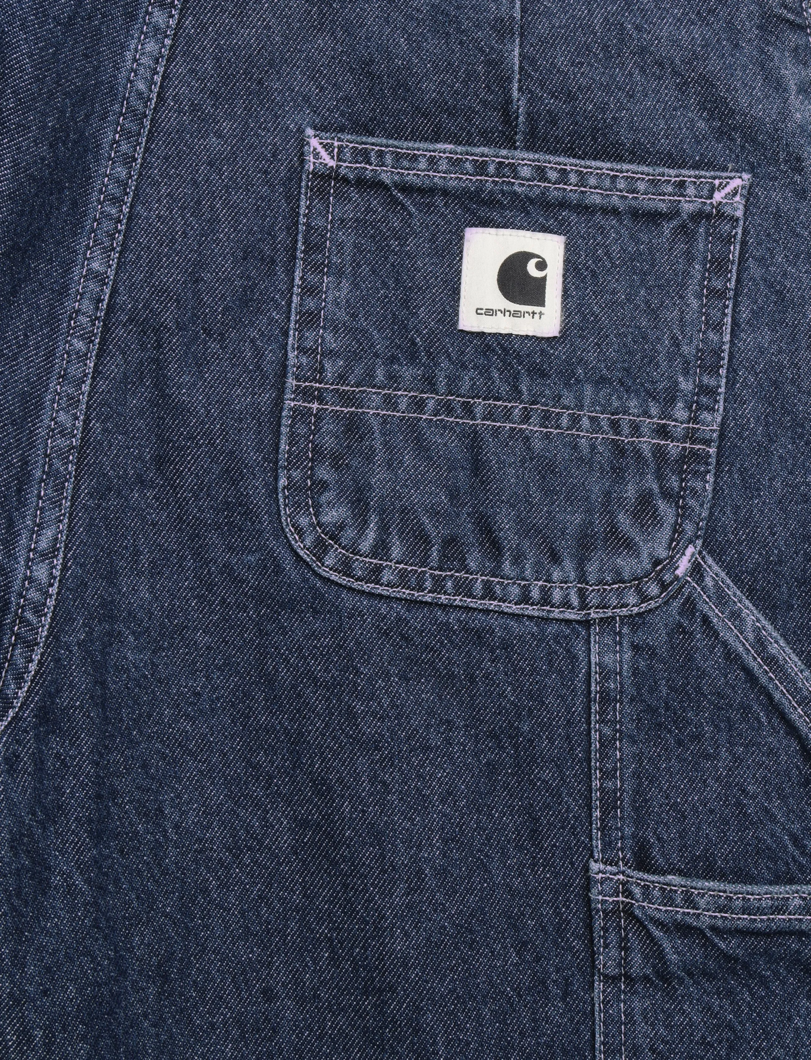 Carhartt WIP - W' Jens Pant - hosen mit weitem bein - blue stone washed - 4