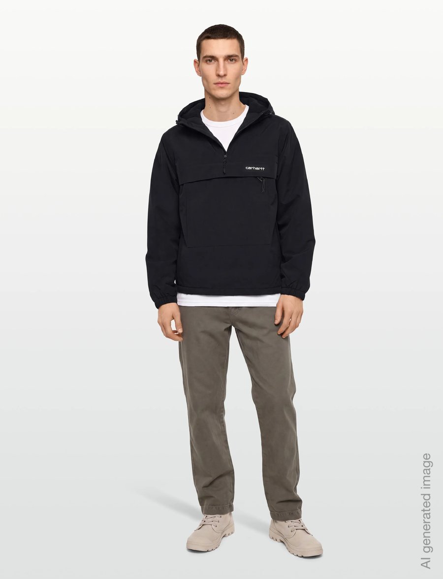 Carhartt WIP - Windbreaker Pullover - black / white - 0