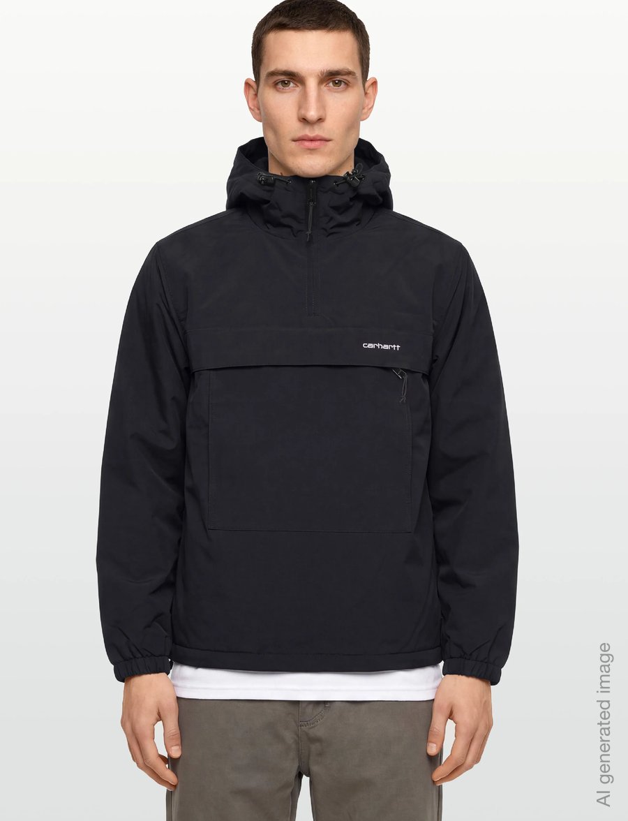 Carhartt WIP - Windbreaker Pullover - black / white - 3