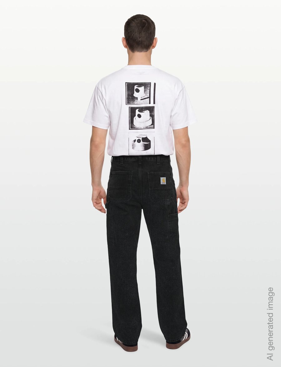Carhartt WIP - Single Knee Pant Maitland - regular jeans - black stone washed - 4
