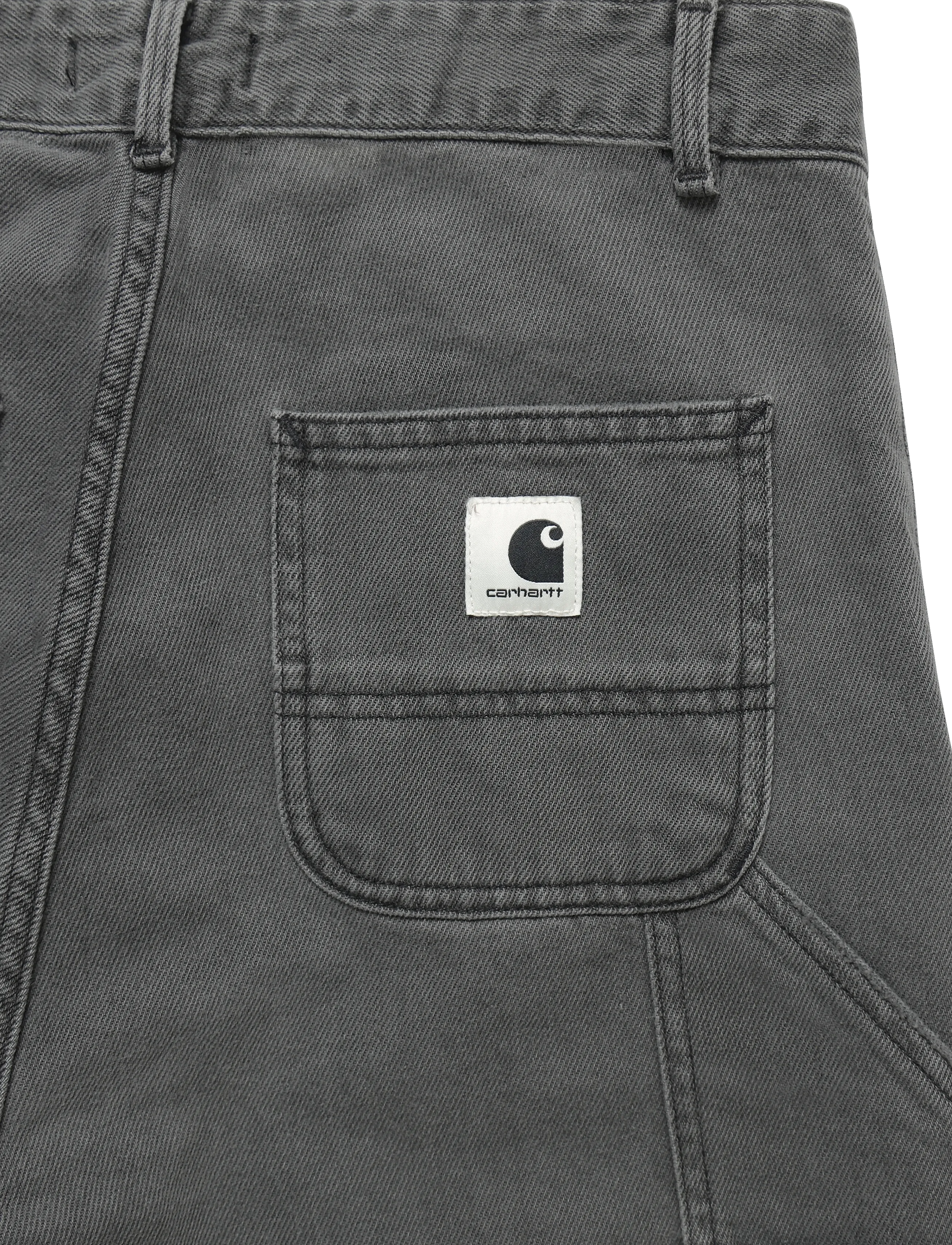 Carhartt WIP - W' Pierce Pant Straight Maverick - hørbukser - black stone bleached - 5