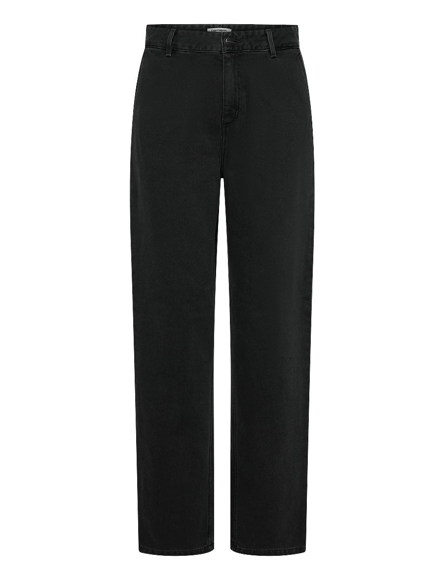 Carhartt WIP - W' Pierce Pant Straight Maverick - raka jeans - black stone washed - 1