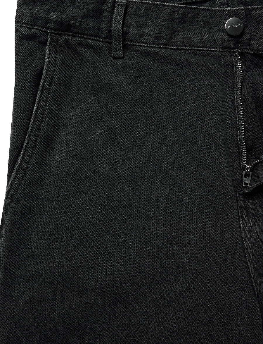 Carhartt WIP - W' Pierce Pant Straight Maverick - raka jeans - black stone washed - 5