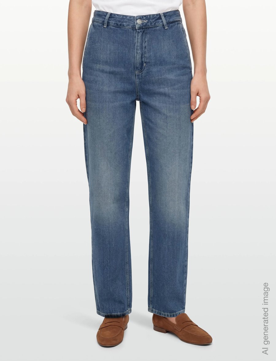 Carhartt WIP - W' Pierce Pant Straight Maverick - gerade jeans - blue dark used wash - 3