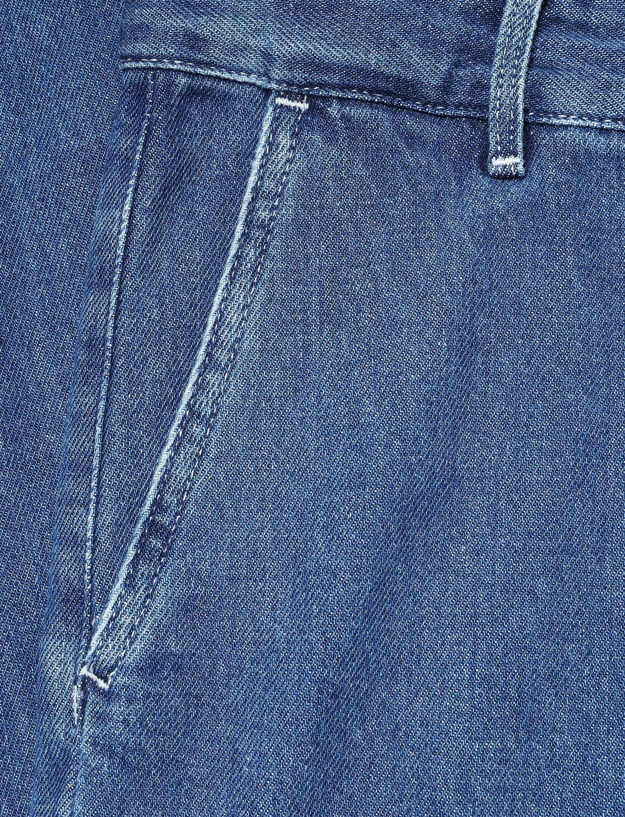 Carhartt WIP - W' Pierce Pant Straight Maverick - hørbukser - blue stone washed - 5